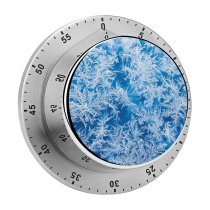 yanfind Timer Crystal Winter Frozen Temperature Frost Outdoors  Window 60 Minutes Mechanical Visual Timer