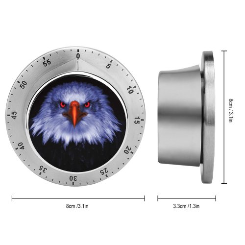 yanfind Timer Black Dark Eagle Bird Prey Raptors Eyes 60 Minutes Mechanical Visual Timer