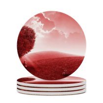 yanfind Ceramic Coasters (round) Comfreak Fantasy Love Landscape Heart Tree Child Dream Clouds Sky Family Game Intellectual Educational Game Jigsaw Puzzle Toy Set