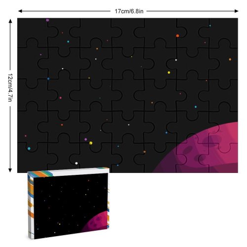 yanfind Picture Puzzle Dark Among Minimal Colorful Space 5K 8K Family Game Intellectual Educational Game Jigsaw Puzzle Toy Set