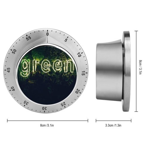 yanfind Timer Daria Shevtsova Neon Plant Illuminated Leaves 60 Minutes Mechanical Visual Timer