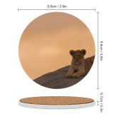 yanfind Ceramic Coasters (round) Sunset Images Lion Wildlife Wallpapers Pictures Public Cub Domain Family Game Intellectual Educational Game Jigsaw Puzzle Toy Set