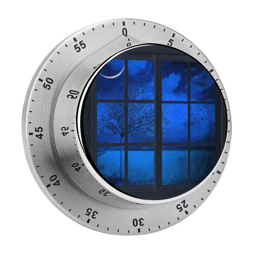 yanfind Timer Transparent Glass Tree France Scenics Winter Temperature   Tranquility Strasbourg Night 60 Minutes Mechanical Visual Timer