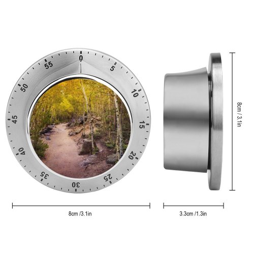 yanfind Timer Collins Aspen Trees Pathway Forest Rocks Trails Beautiful 60 Minutes Mechanical Visual Timer