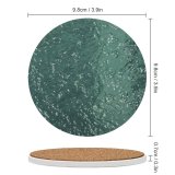 yanfind Ceramic Coasters (round)  Bubble Texture Clean  Aqua Turquoise  Azure Wave Sea Family Game Intellectual Educational Game Jigsaw Puzzle Toy Set