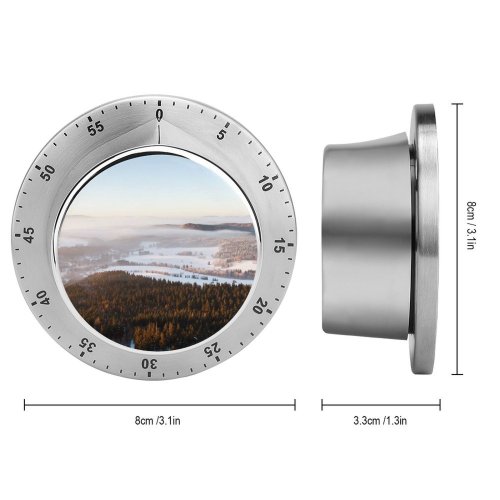 yanfind Timer Stolowe Mountains National Park Foggy Mist Landscape Winter Poland 60 Minutes Mechanical Visual Timer