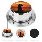 yanfind Timer Love Couple Romantic Kiss Silhouette Sunset Seascape Together 60 Minutes Mechanical Visual Timer