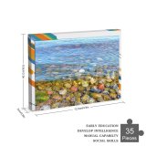 yanfind Picture Puzzle Rock Rocky Beach Sea Ocean Stone Wave Summer Coast Shore  Pool Family Game Intellectual Educational Game Jigsaw Puzzle Toy Set