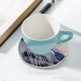yanfind Ceramic Coasters (round) Parthiban Mohanraj  Mountains Snow Covered Sunrise Landscape  Range Misty Cloudy Family Game Intellectual Educational Game Jigsaw Puzzle Toy Set