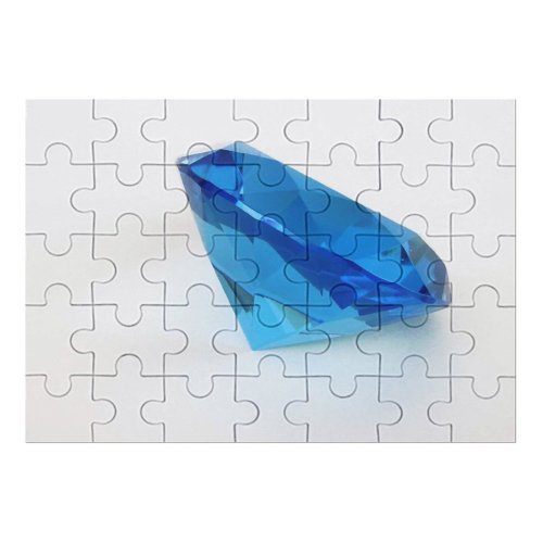 yanfind Picture Puzzle  Diamonds Reflections Reflection Precious Stone Cyan Light Crystal Crystals Cobalt Aqua Family Game Intellectual Educational Game Jigsaw Puzzle Toy Set