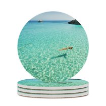 yanfind Ceramic Coasters (round) Enjoyment Cool Sea Happiness Tranquil Destinations Seascape Transparent Smiling Bikini Freedom Idyllic Family Game Intellectual Educational Game Jigsaw Puzzle Toy Set