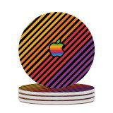 yanfind Ceramic Coasters (round) Technology Colorful Stripes Multicolor Family Game Intellectual Educational Game Jigsaw Puzzle Toy Set