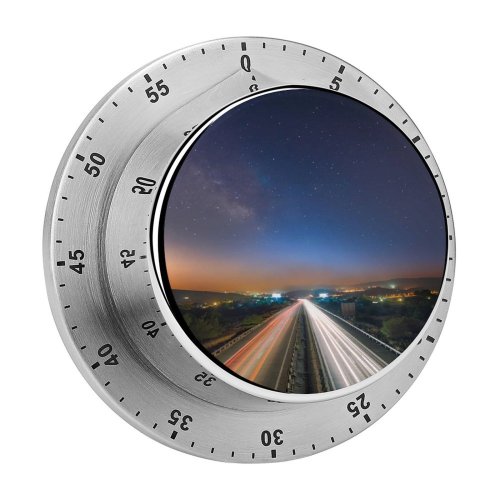 yanfind Timer Tomasz Huczek Highway Light Trails Limassol City Cyprus Cityscape City Lights Night 60 Minutes Mechanical Visual Timer