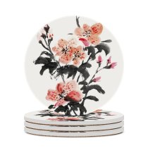 yanfind Ceramic Coasters (round)  Canvas Japanese Chinese Cultures Script Landscape Satoyama Flower Craft Tradition Fabric Family Game Intellectual Educational Game Jigsaw Puzzle Toy Set