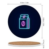 yanfind Ceramic Coasters (round) Decoration Shiny Simplicity Purple  Lighting Neon Effects Glowing Space Tyrian Styles Family Game Intellectual Educational Game Jigsaw Puzzle Toy Set