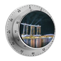 yanfind Timer Tobias Reich Black Dark Marina Bay Sands Singapore Night  City Lights 60 Minutes Mechanical Visual Timer