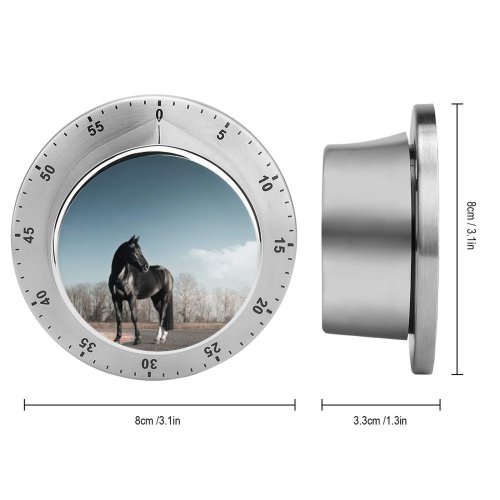 yanfind Timer Horse Race Clear Sky 60 Minutes Mechanical Visual Timer