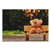 yanfind Picture Puzzle Park Bench Soft Toy Wooden Evening 5K Family Game Intellectual Educational Game Jigsaw Puzzle Toy Set
