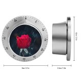 yanfind Timer Comfreak Flowers Dark Rose  Drops Closeup 60 Minutes Mechanical Visual Timer