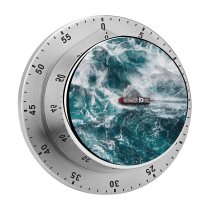 yanfind Timer Danger Planning Sea Risk Container Fighting Travel Globalization Motion Storm Determination Ship 60 Minutes Mechanical Visual Timer