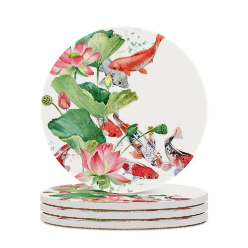 yanfind Ceramic Coasters (round) Glamour Fashion Young Face Lady Model Art Dress Stylish Fur Accessory Boa Family Game Intellectual Educational Game Jigsaw Puzzle Toy Set