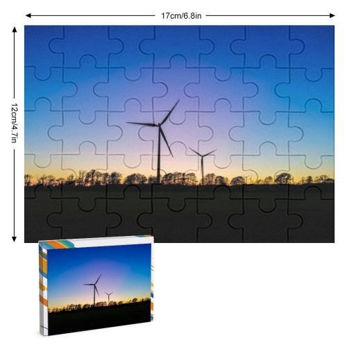 yanfind Picture Puzzle Propeller Dusk Resources Meadow Night Wind Varberg Horizon Electricity Fuel Tranquil Plant Family Game Intellectual Educational Game Jigsaw Puzzle Toy Set