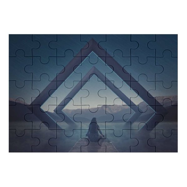 yanfind Picture Puzzle Alexandra Gruber Fantasy Alone Meditation Spiritual Landscape Evening Surreal Family Game Intellectual Educational Game Jigsaw Puzzle Toy Set