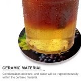 yanfind Ceramic Coasters (round) Images Glass Flora Sauvignon Rim Grapes Alcohol Plant Produce Fruits Wine Grape Family Game Intellectual Educational Game Jigsaw Puzzle Toy Set