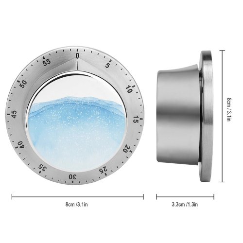yanfind Timer Deep Snowing Christmas Home Snow Paints Drop Arranging Craft Abstract Winter Watercolor 60 Minutes Mechanical Visual Timer