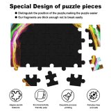 yanfind Picture Puzzle Abstract Round Border Design Colours Family Game Intellectual Educational Game Jigsaw Puzzle Toy Set