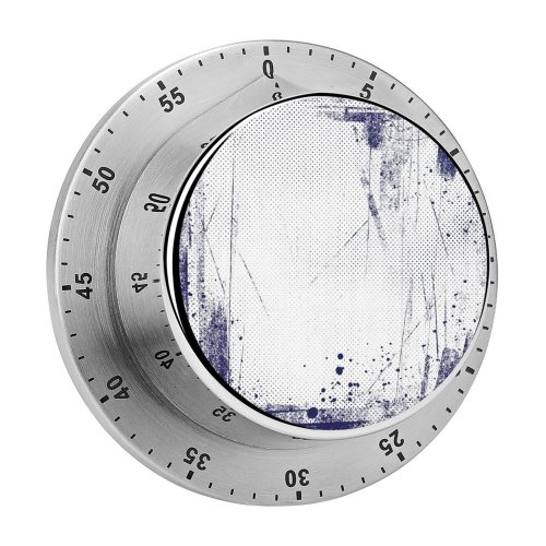 yanfind Timer Screen Fashioned Craft Photographic Effects Retro Splattered  Silk Pop Grunge Design 60 Minutes Mechanical Visual Timer