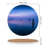 yanfind Ceramic Coasters (round) William Warby Fishing Huts Venice Italy Reflections Calm Sunset Sea Sky Family Game Intellectual Educational Game Jigsaw Puzzle Toy Set