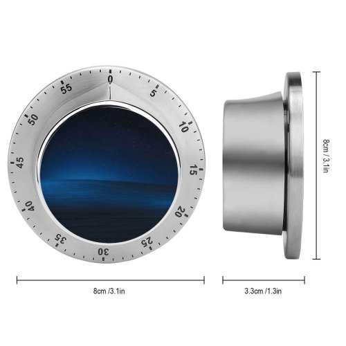 yanfind Timer  XP Landscape Hills Dark Night 60 Minutes Mechanical Visual Timer