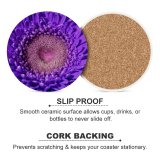 yanfind Ceramic Coasters (round) Comfreak Flowers Violet Closeup Macro Daisy Flower Heart  Beautiful Family Game Intellectual Educational Game Jigsaw Puzzle Toy Set