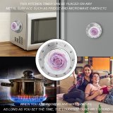 yanfind Timer Pastel Liquid England UK London Art Coral Directly   Purple Flower 60 Minutes Mechanical Visual Timer