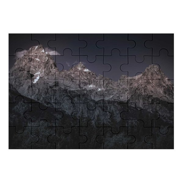 yanfind Picture Puzzle Collins Black Dark Grand Teton National Park Early Morning  Range USA Family Game Intellectual Educational Game Jigsaw Puzzle Toy Set