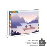 yanfind Picture Puzzle Tourist Sky Destinations Activities Paddling Outdoors Heterosexual Pursuit Scenery Relationship Canoeing Family Game Intellectual Educational Game Jigsaw Puzzle Toy Set