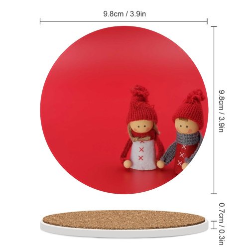 yanfind Ceramic Coasters (round) Bruno Glätsch Cute Figures Christmas Decoration Closeup Art Crafts Beautiful Doll Family Game Intellectual Educational Game Jigsaw Puzzle Toy Set
