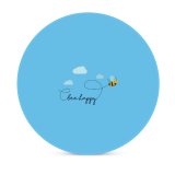 yanfind Ceramic Coasters (round) Minimal Bee Happy Clear Sky Sky Clouds Bee Family Game Intellectual Educational Game Jigsaw Puzzle Toy Set