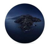 yanfind Ceramic Coasters (round) MacOS Catalina Mountains Island Night Family Game Intellectual Educational Game Jigsaw Puzzle Toy Set