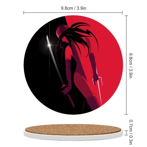 yanfind Ceramic Coasters (round) Craig Drake Graphics CGI Elektra Marvel Cinematic Universe Superheroes Family Game Intellectual Educational Game Jigsaw Puzzle Toy Set