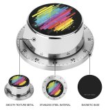 yanfind Timer Grunge Homosexual Rainbow Splattered Funky Vibrant Drop Abstract  Retro Spraying Design 60 Minutes Mechanical Visual Timer