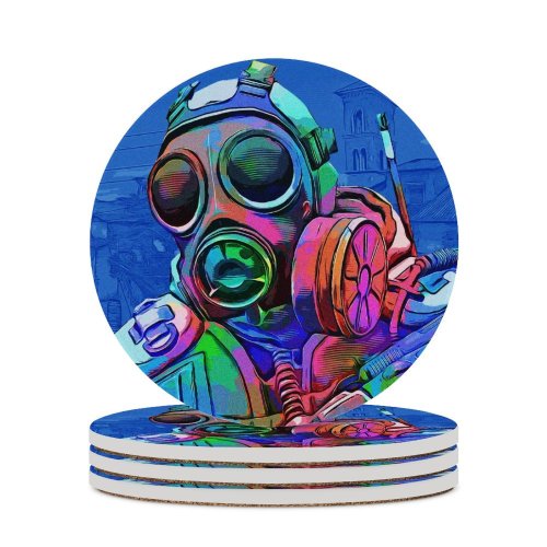 yanfind Ceramic Coasters (round) Offensive SAS Colorful Family Game Intellectual Educational Game Jigsaw Puzzle Toy Set