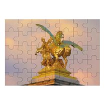 yanfind Picture Puzzle Sunset Colorful Sky Gold Clouds Horse  Muse Statue Sunrise Golden Pastel Family Game Intellectual Educational Game Jigsaw Puzzle Toy Set