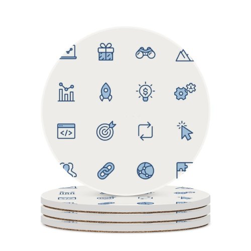 yanfind Ceramic Coasters (round) Target Network Arrow Data Search Growth Hyperlink Teamwork Interface Motivation Jigsaw Light Family Game Intellectual Educational Game Jigsaw Puzzle Toy Set