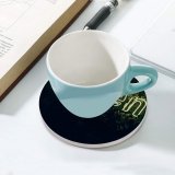 yanfind Ceramic Coasters (round) Daria Shevtsova Neon Plant Illuminated Leaves Family Game Intellectual Educational Game Jigsaw Puzzle Toy Set