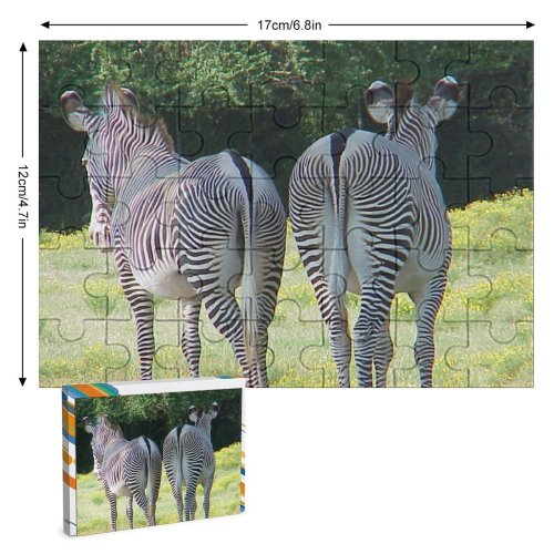 yanfind Picture Puzzle Zebra Terrestrial Vertebrate Wildlife Grassland Grass Plant Community Adaptation Family Game Intellectual Educational Game Jigsaw Puzzle Toy Set