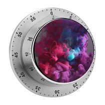 yanfind Timer Studio Turquoise Liquid Flowing Purple Underwater Shot Dissolving Still Drop Abstract 60 Minutes Mechanical Visual Timer