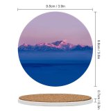 yanfind Ceramic Coasters (round) Himalayas  Range Sunrise Winter Above Clouds Mountains Family Game Intellectual Educational Game Jigsaw Puzzle Toy Set