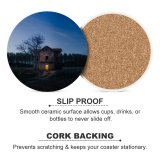 yanfind Ceramic Coasters (round) Ruins  Images Night Shack Country Building HQ Wallpapers Outdoors Evening Free Family Game Intellectual Educational Game Jigsaw Puzzle Toy Set